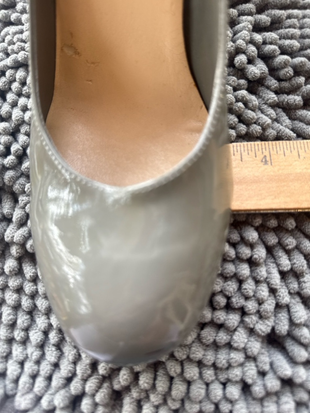 Cole Haan Gray Patent Leather Pumps Size 9B 3” Heel Classic Work Heels - Picture 10 of 14